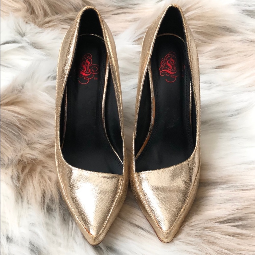 Gold heels